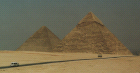 Cairo - Cheops & Chefren pyramids