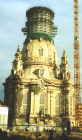 Frauenkirche, waehrend des Wiederaufbaus